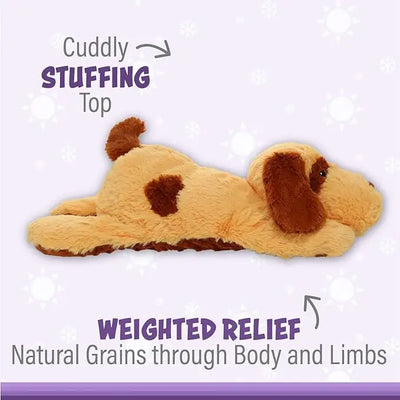 Jumbo Warm Pal: Microwavable & Weighted Plush Stuffed Dog