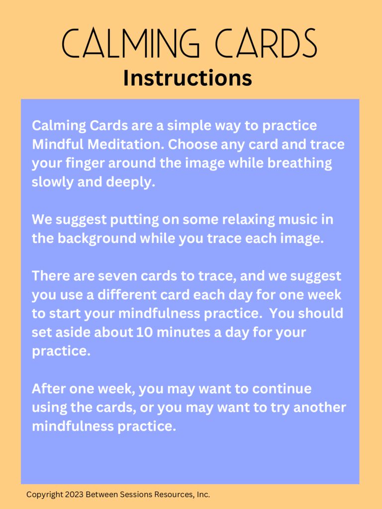 Calming Cards