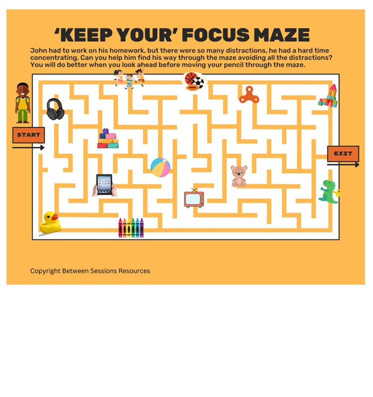 Keep Your Focus Maze (children) – The Counseling Store