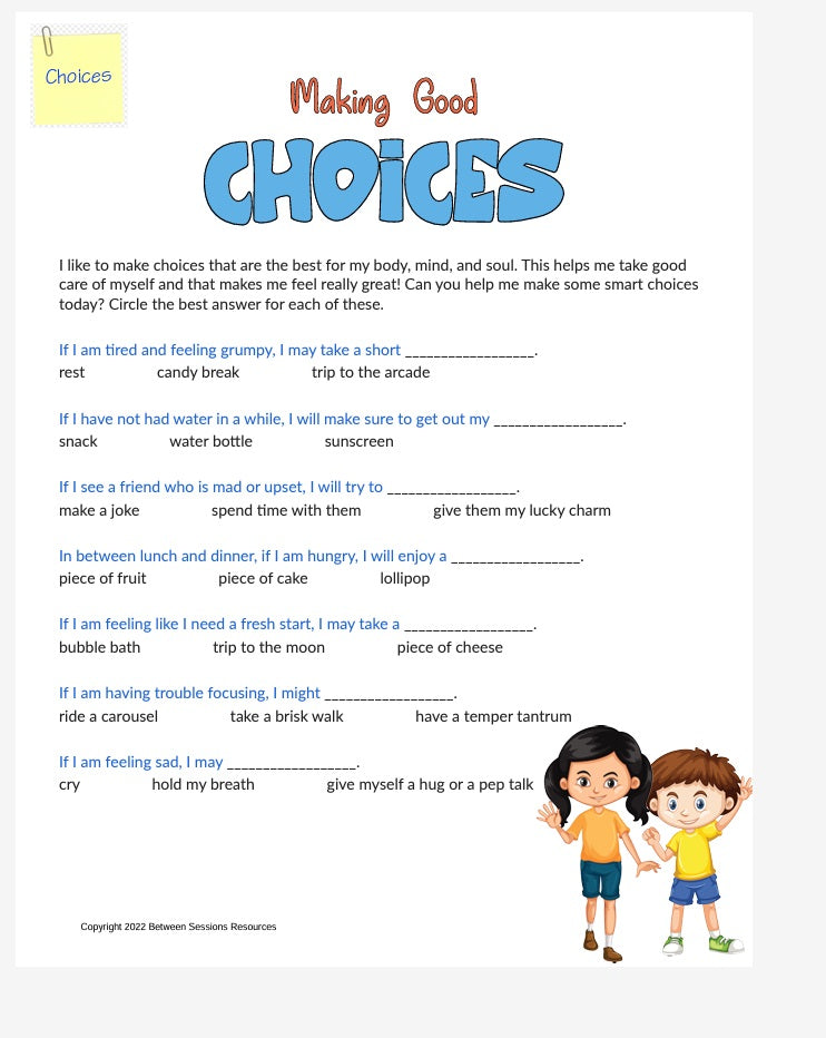 Making Good Choices (children)