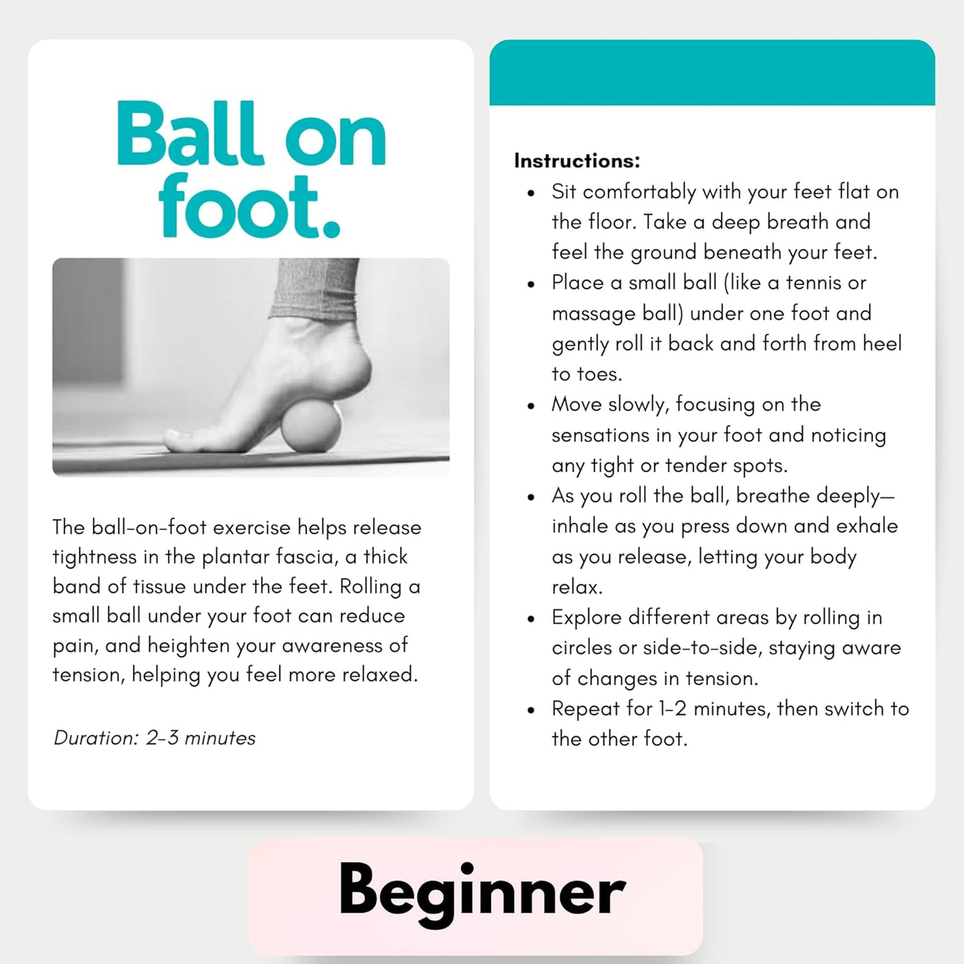 Somatic Therapy Exercise Cards: 42 Simple Practices to Reduce Stress, Release Tension, and Reconnect with Your Body Anytime, Anywhere