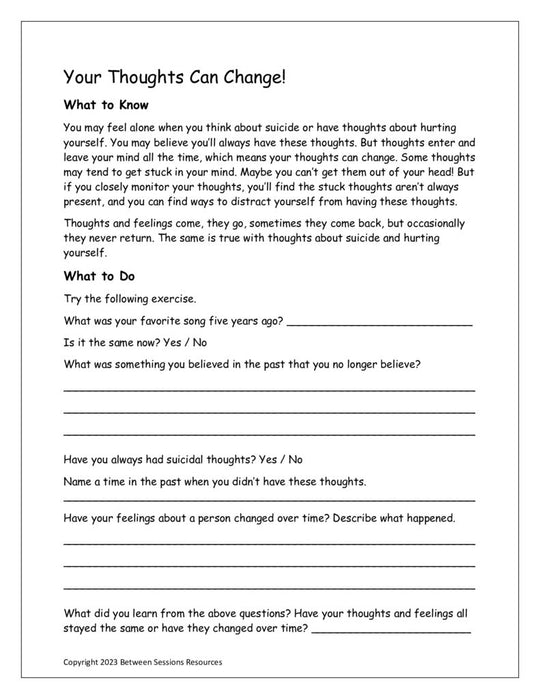 Your Thoughts Can Change – The Counseling Store