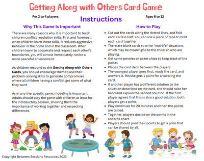 Getting Along with Others Card Game for Children (PDF)