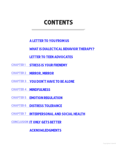 The Dialectical Behavior Therapy Skills Workbook for Teens (PDF)