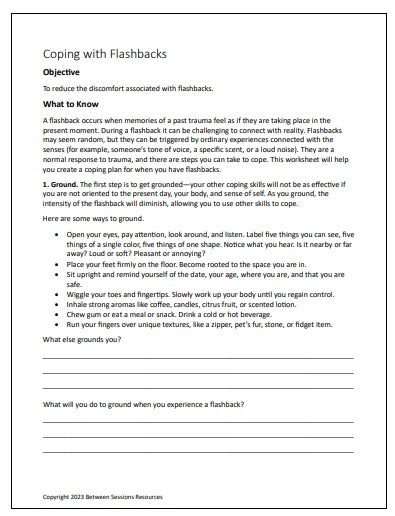 Flash Back Questions Flashback Worksheets