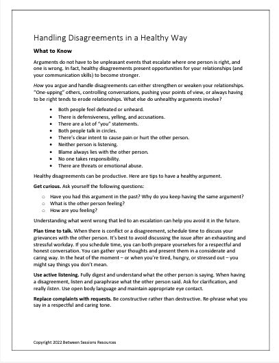 Coping with Feeling Left Out- Worksheet