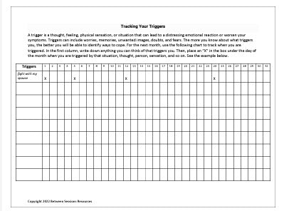 Tracking Your Triggers Worksheet